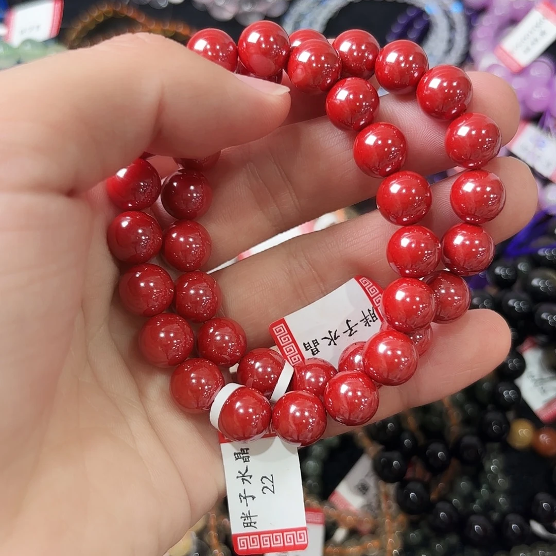 手串水晶未镶嵌红