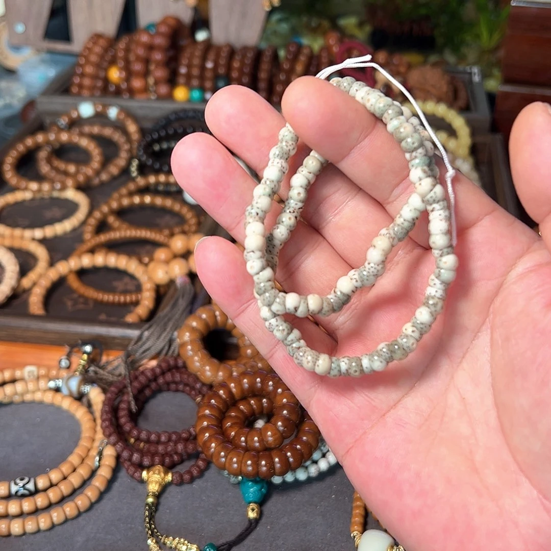 橄榄核手串/手链海南原生态大肠石玉