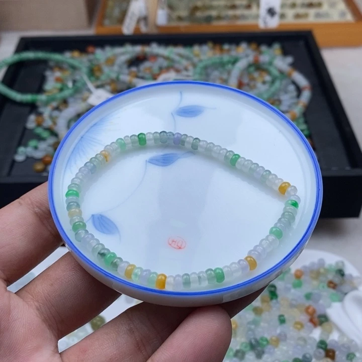 翡翠散珠算盘手串