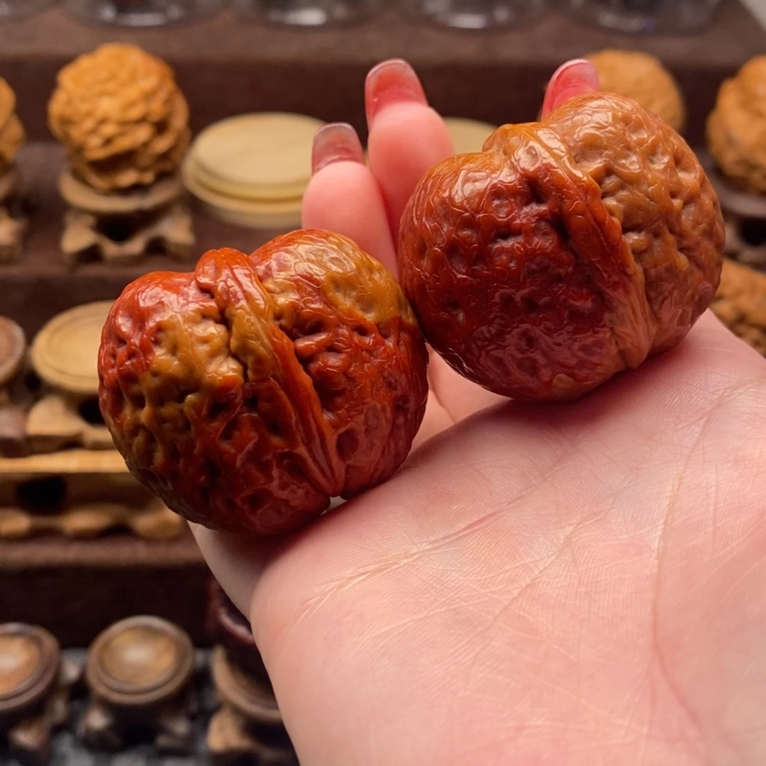 把件文玩核桃42七彩两炸