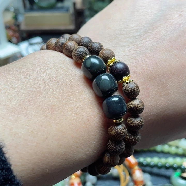 和田玉手串未镶嵌