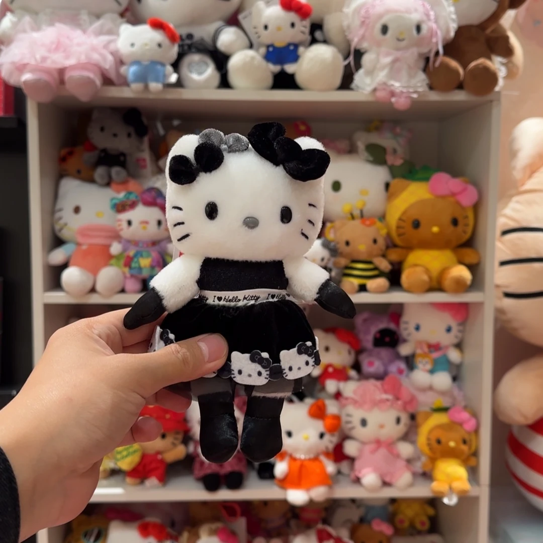 毛绒长腿黑白kt挂件