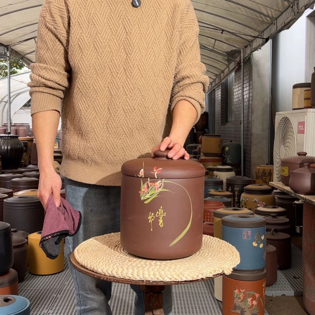 紫砂茶叶罐8 饼茶叶罐