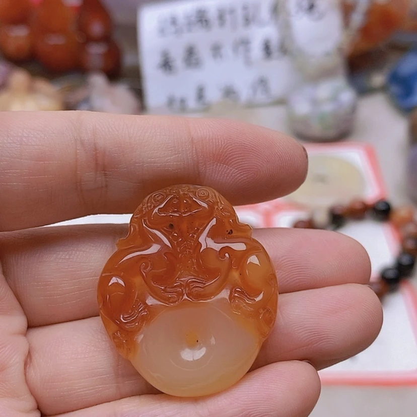 【闪购商品】未镶嵌玛瑙/玉髓珠宝半成品向*葵