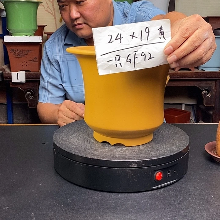 紫砂花盆货号一只GF92