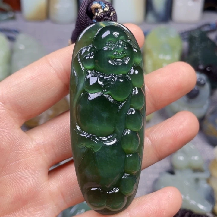 和田玉未镶嵌挂件