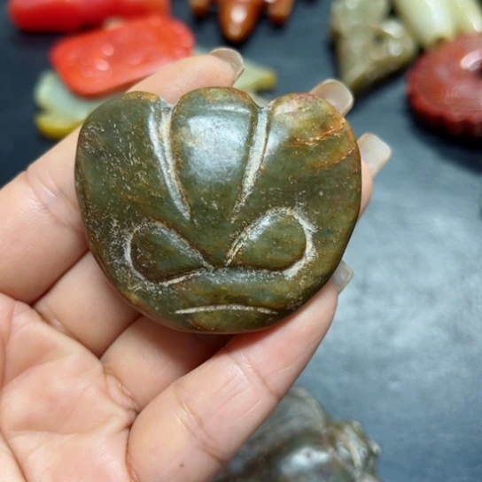 吊坠白玉菩提把件