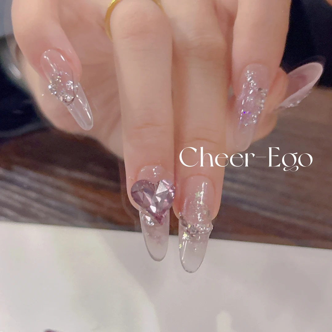 【紫萱】Cheer-ego华子钻夏天纯手工高品质穿戴甲C040（预售）