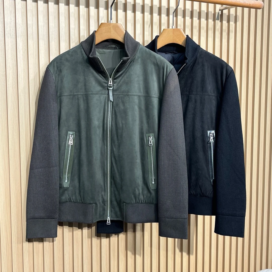 Tf拼接针织羽绒服