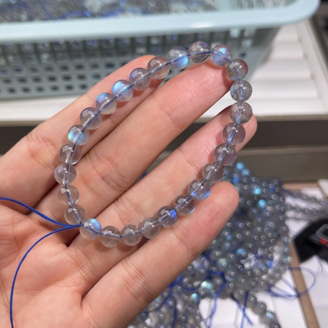 水晶手链未镶嵌灰月光016