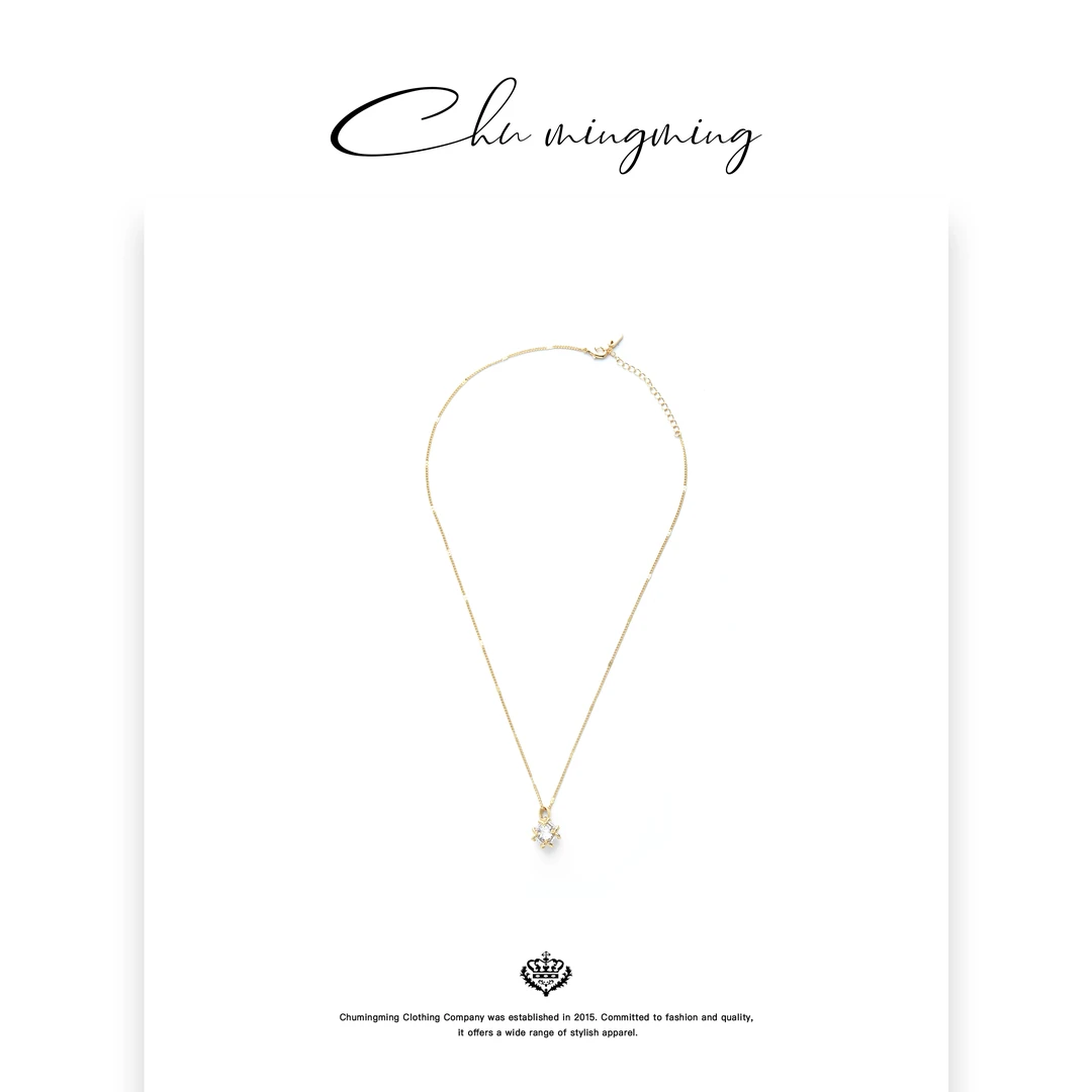 铜合金项链 【CHU/2025SSNEW】原创设计 小吊坠项链SPHY2516