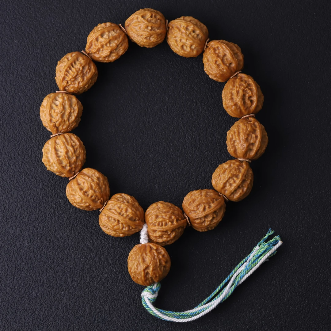 251210-4【门头沟大八棱核桃】微打底核桃单圈文玩手串