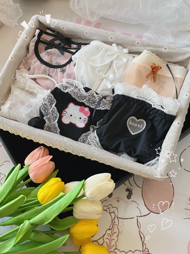 精致蕾丝内裤对对碰夏季网纱性感女士女款少女网红百搭透气内裤