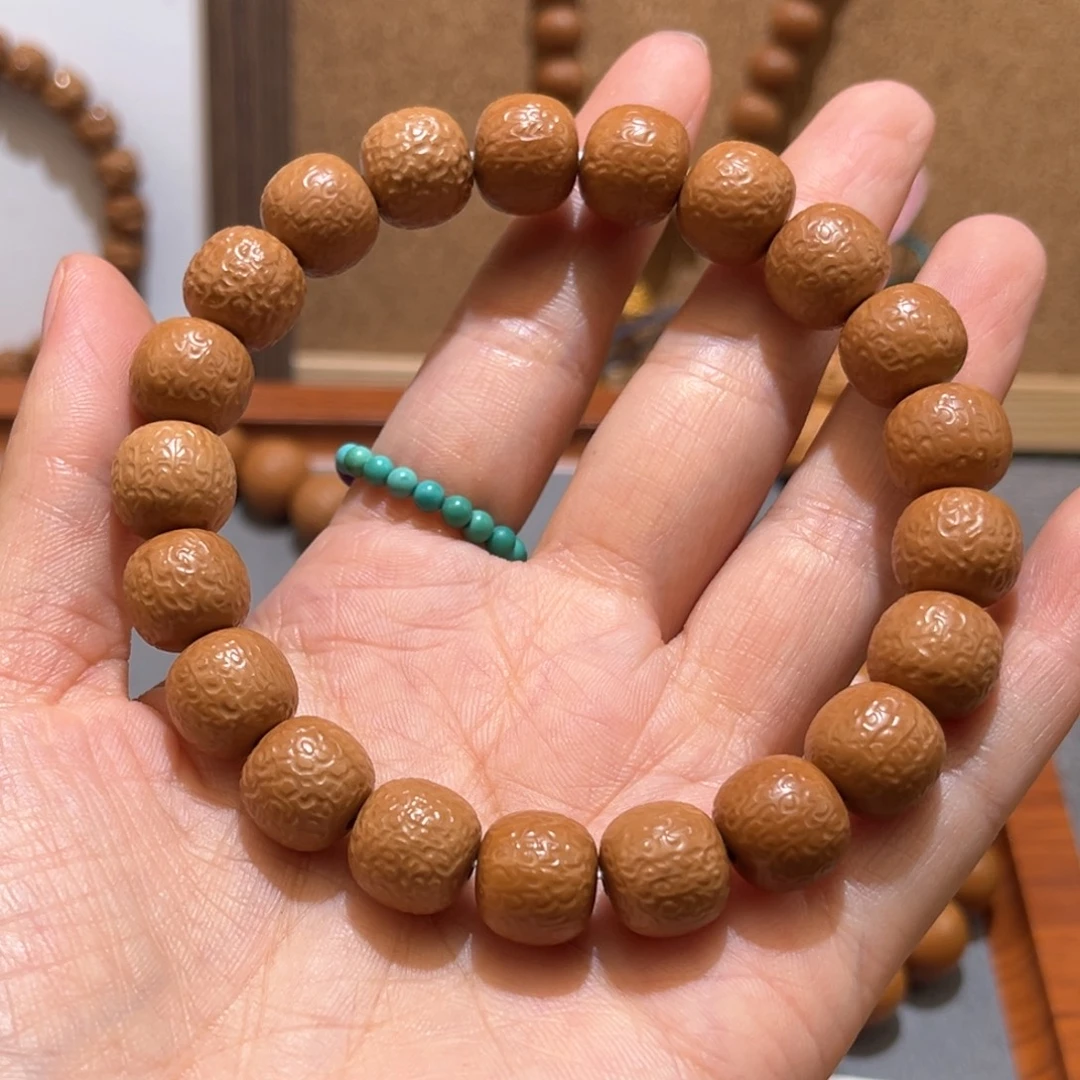 绝***片手串猴头核桃甲骨文手串