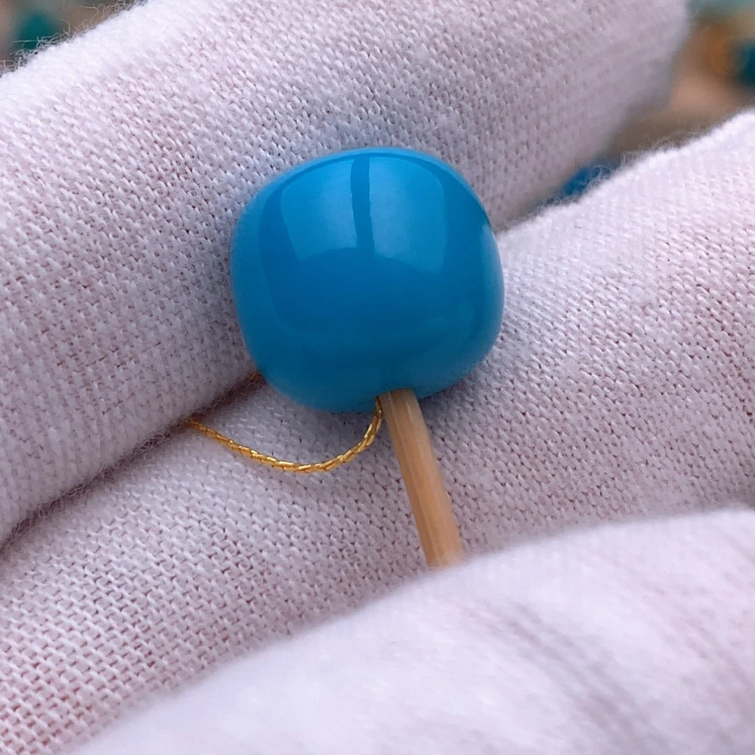 绿松石未镶嵌珠宝奇石11.6mm