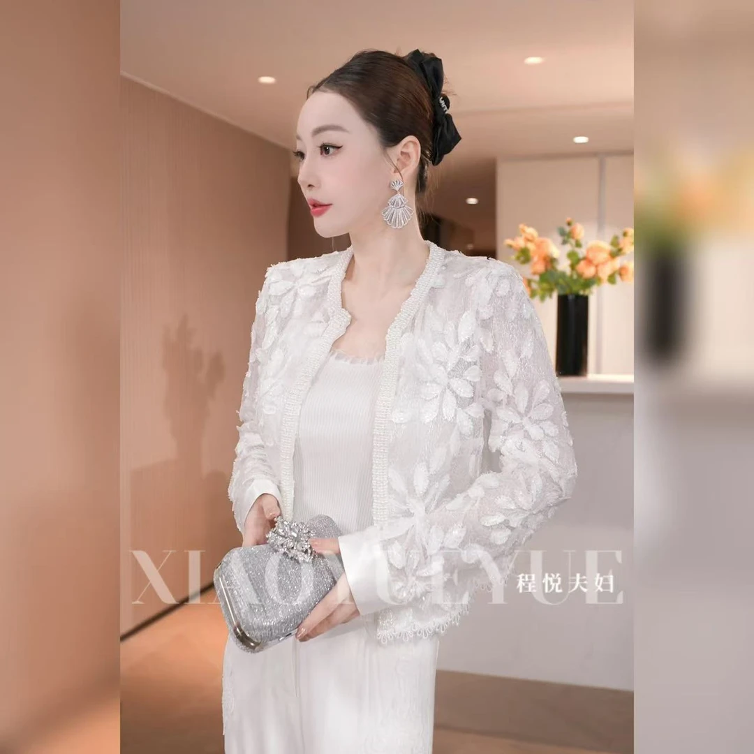 程悦夫妇【高阶女主】A-01988时尚名媛法式气质小众设计感短款外套