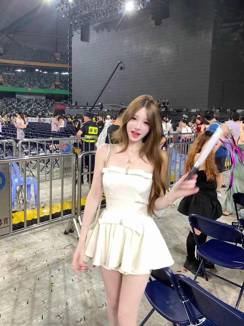 TUTU【女团高定】25sNana高定蝴蝶结公主修身蓬蓬裙裤连衣裙#DQ1150