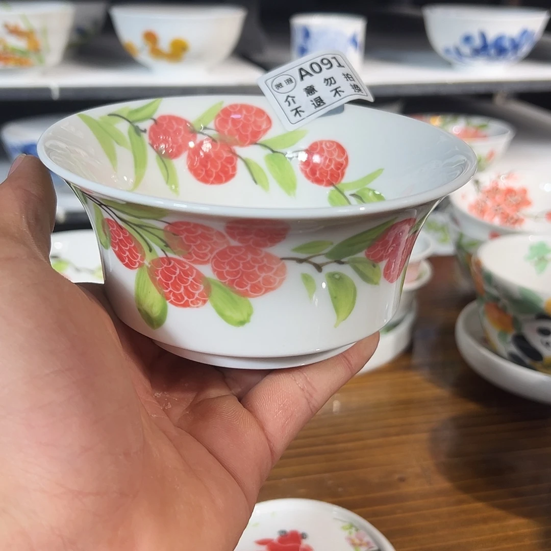 陶瓷景德镇高温釉下陶瓷5寸碗