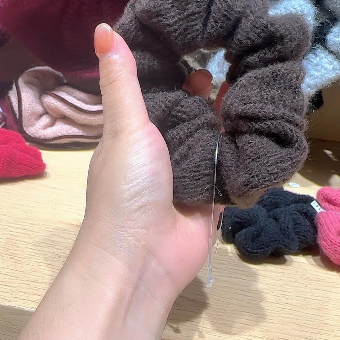 非金属皮质纯色发圈
