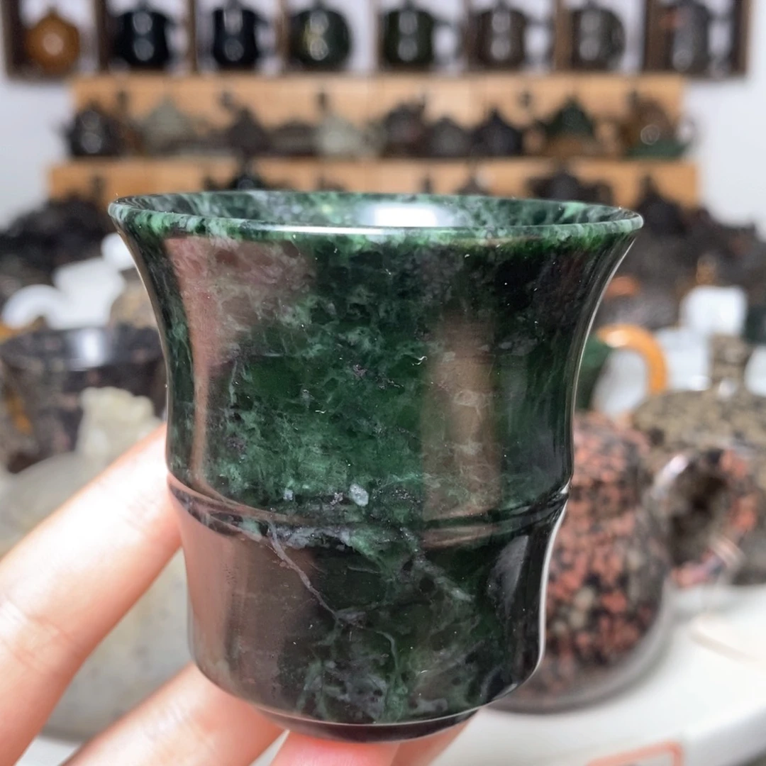 藏玉药王石福利款竹节杯100c c