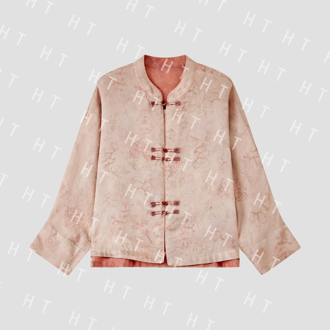 SY009-《樱花粉》国风新中式气质显瘦女装上衣外套