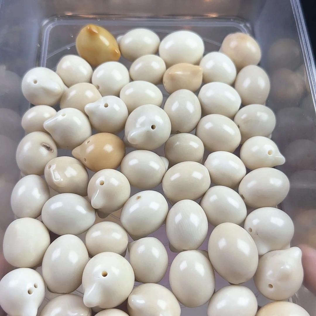 菩提根/象牙果吊坠这****?瑕疵猫头57颗有裂坏不挑瑕
