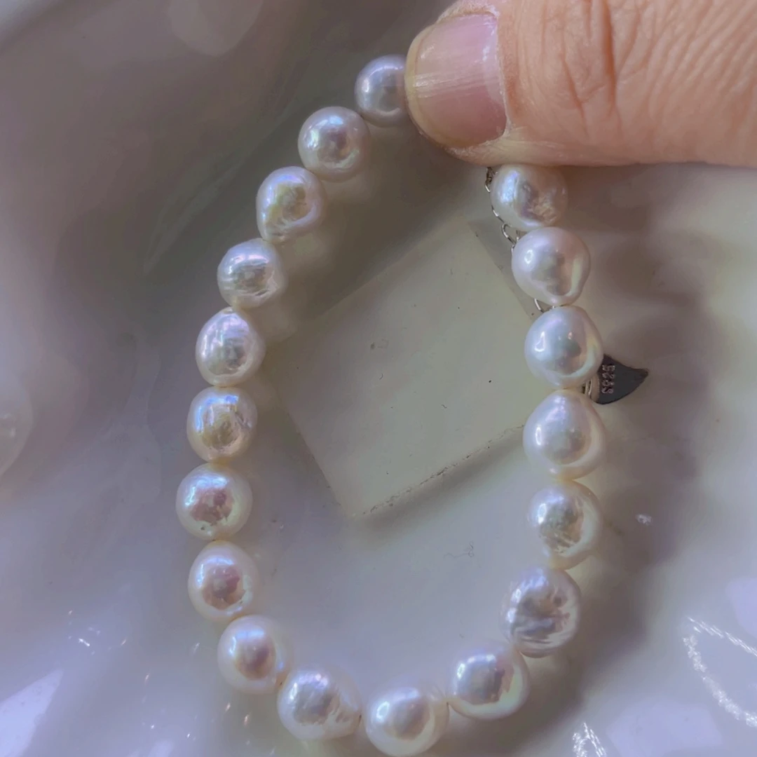 淡水珍珠手链合金