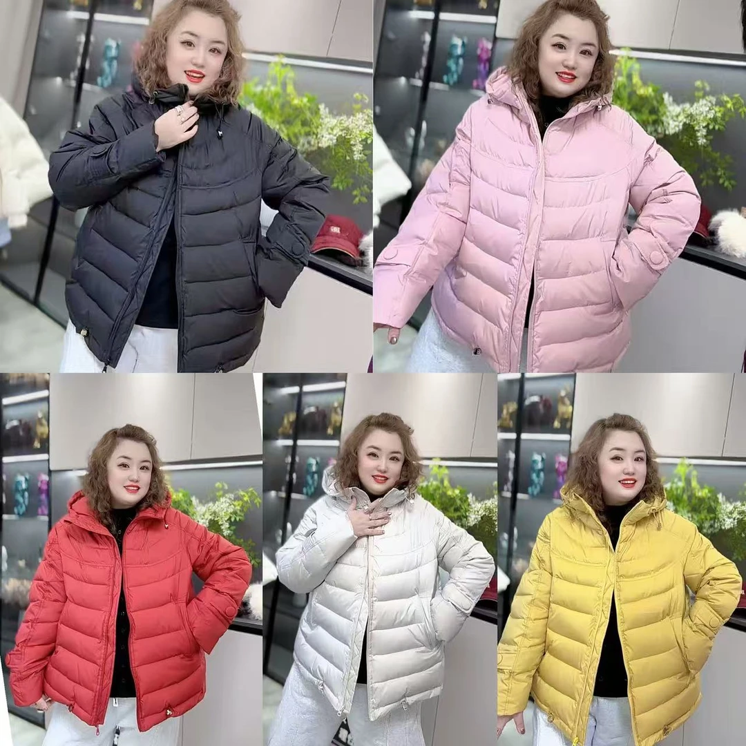 63888（丹姐家）排骨棉服爆款连帽加厚宽松新款欧货潮大码女装外套