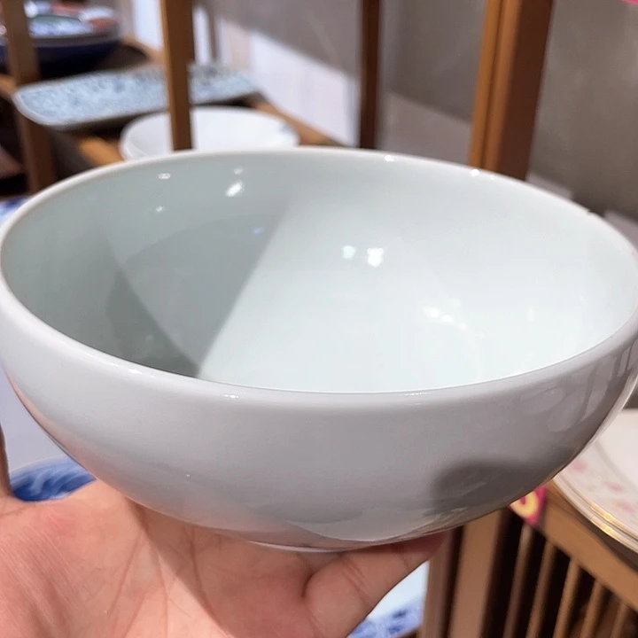 紫砂29全新青瓷柴烧超大面碗，有小窑点