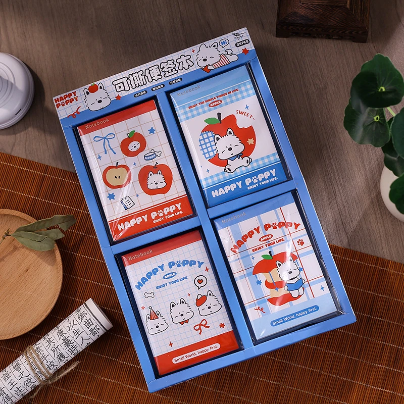 高颜值软萌可爱苹果西高地萌宠备忘录趣味口袋记事本横线内页本
