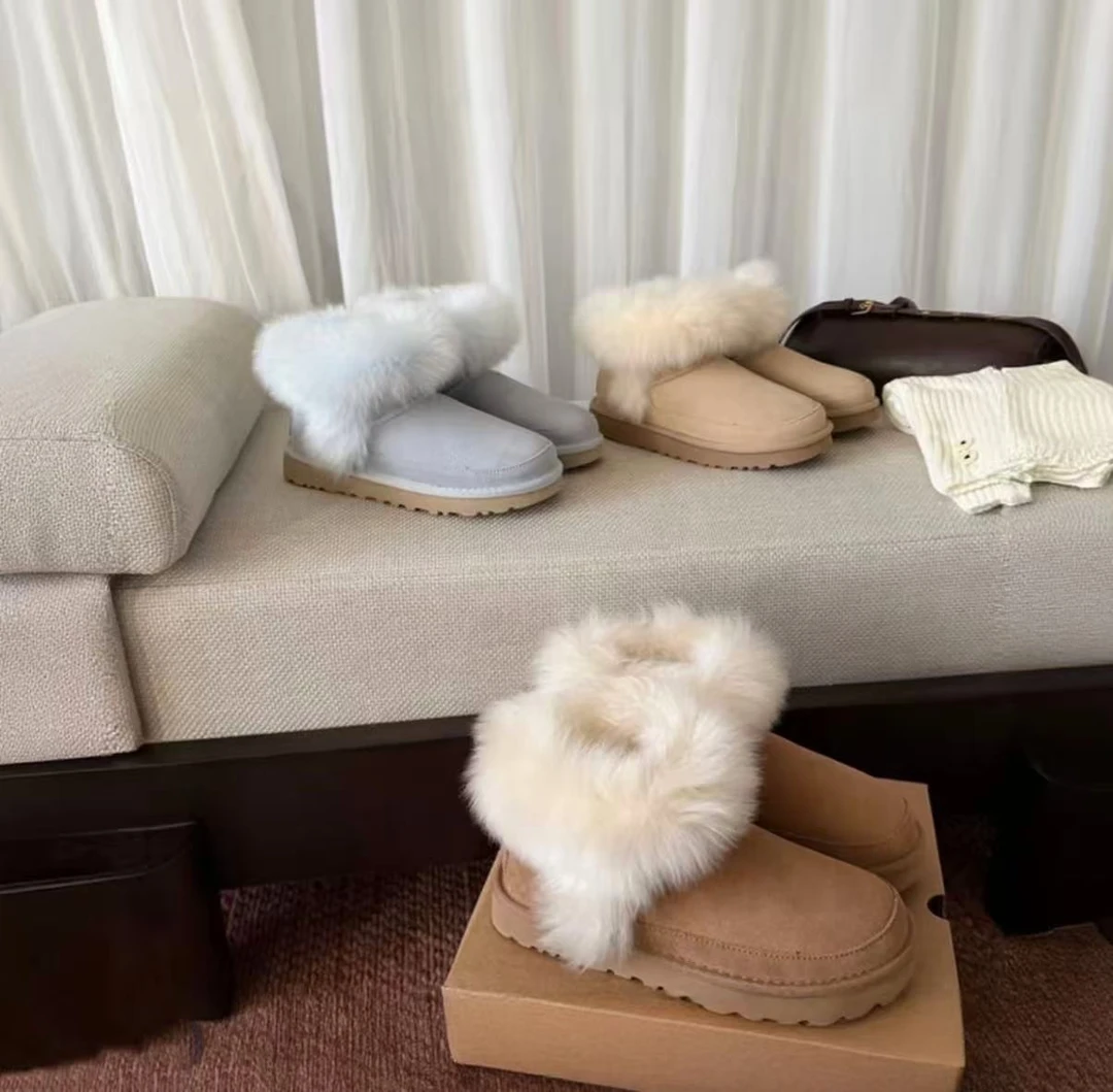 【蒂次库特】桑坡雪地靴皮毛一体雪地靴2025新款秋冬加厚雪地靴