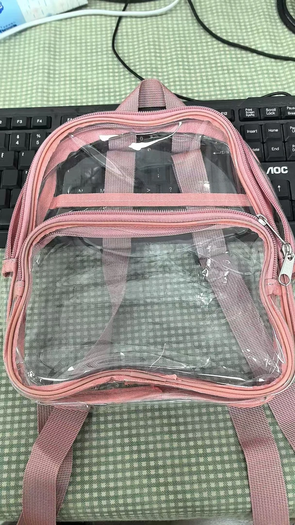 C272#透明双肩背包迷你手提学生书包库存尾货