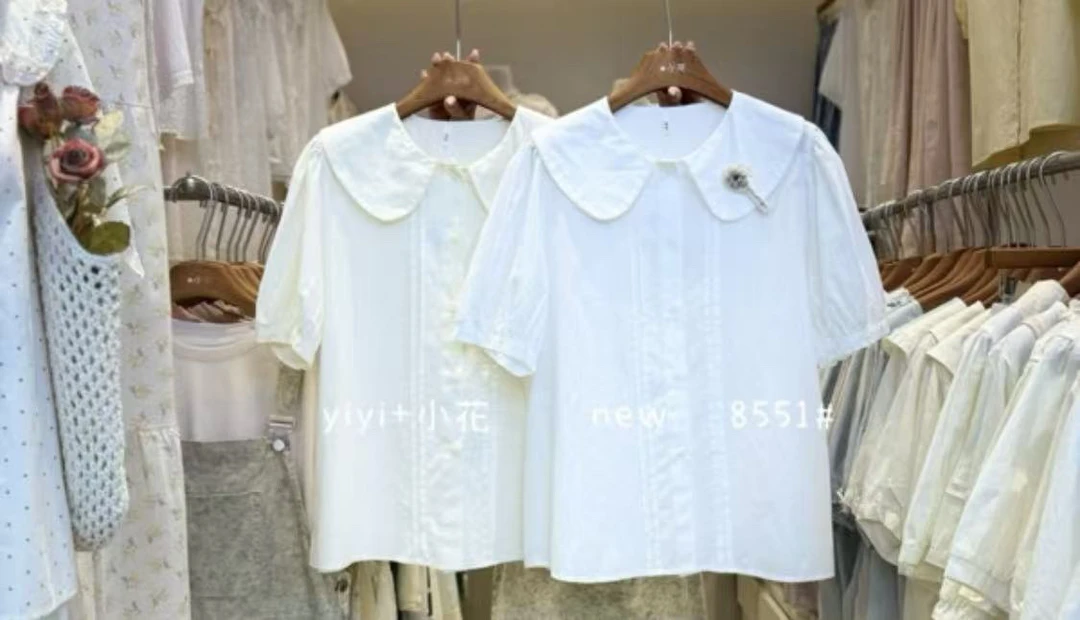 XH (8551) 日系娃娃领衬衣FL