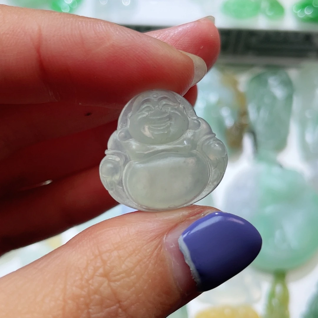 定制翡翠未镶嵌冰佛公