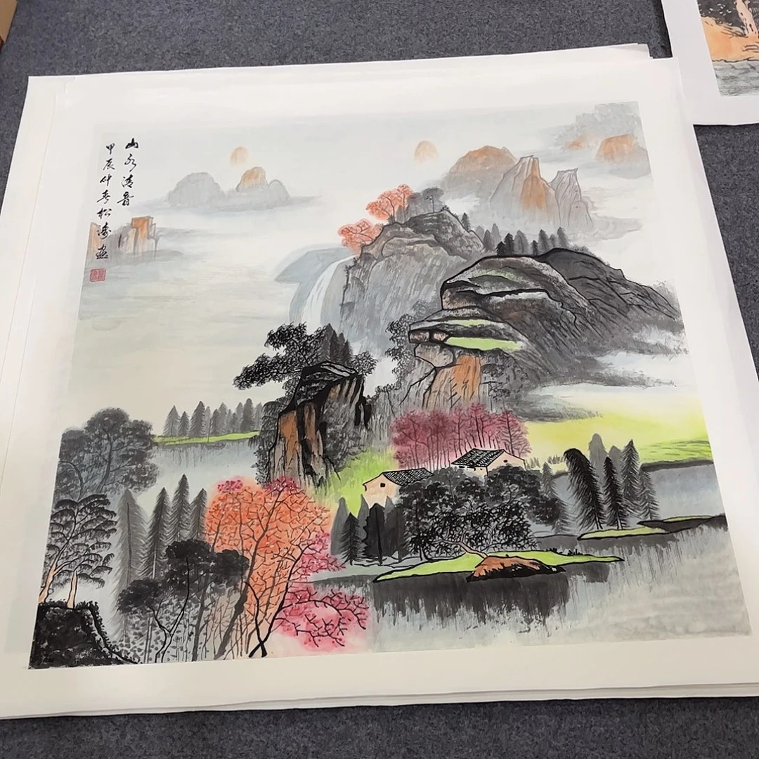 国画L国画单幅任发