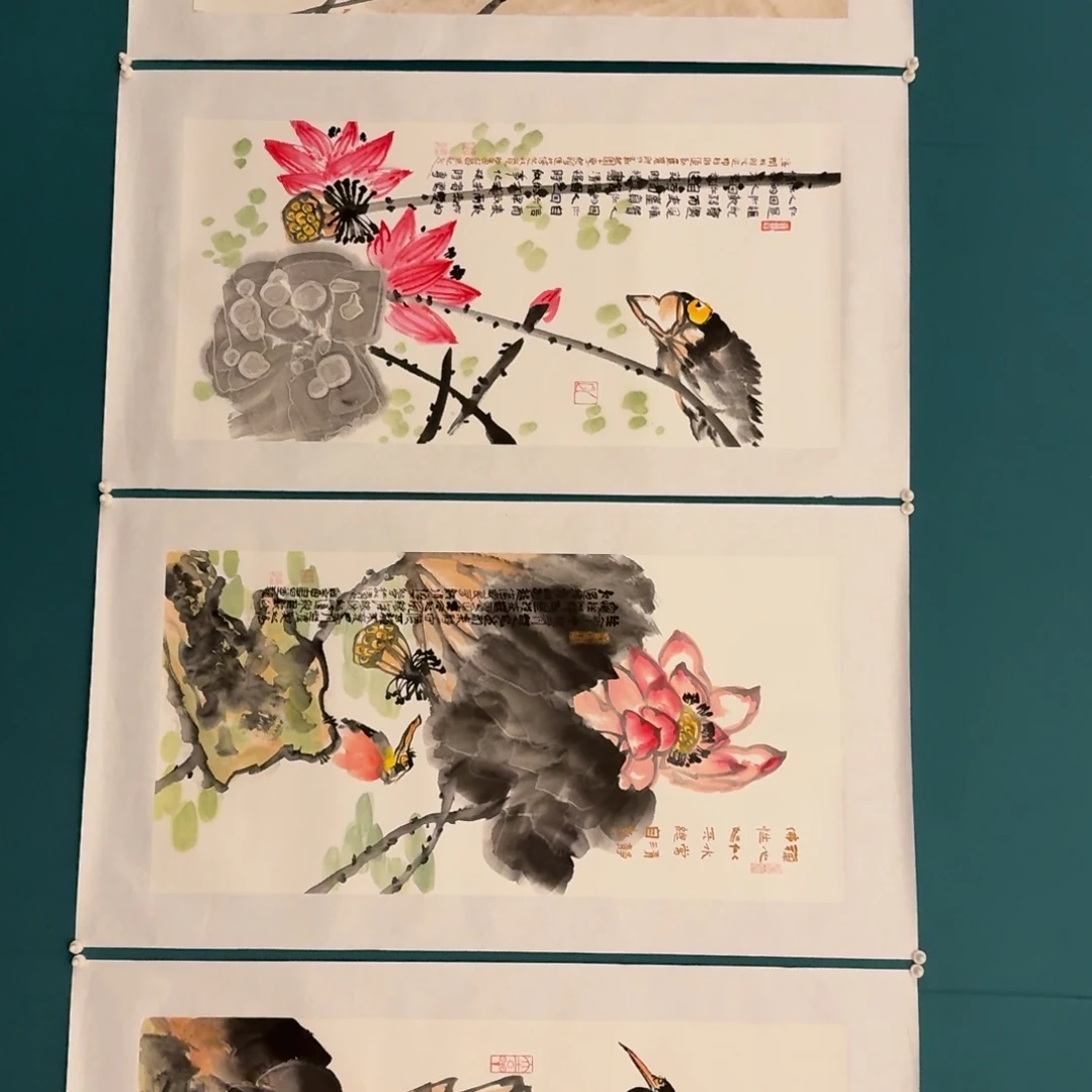 国画邹老师画作画作