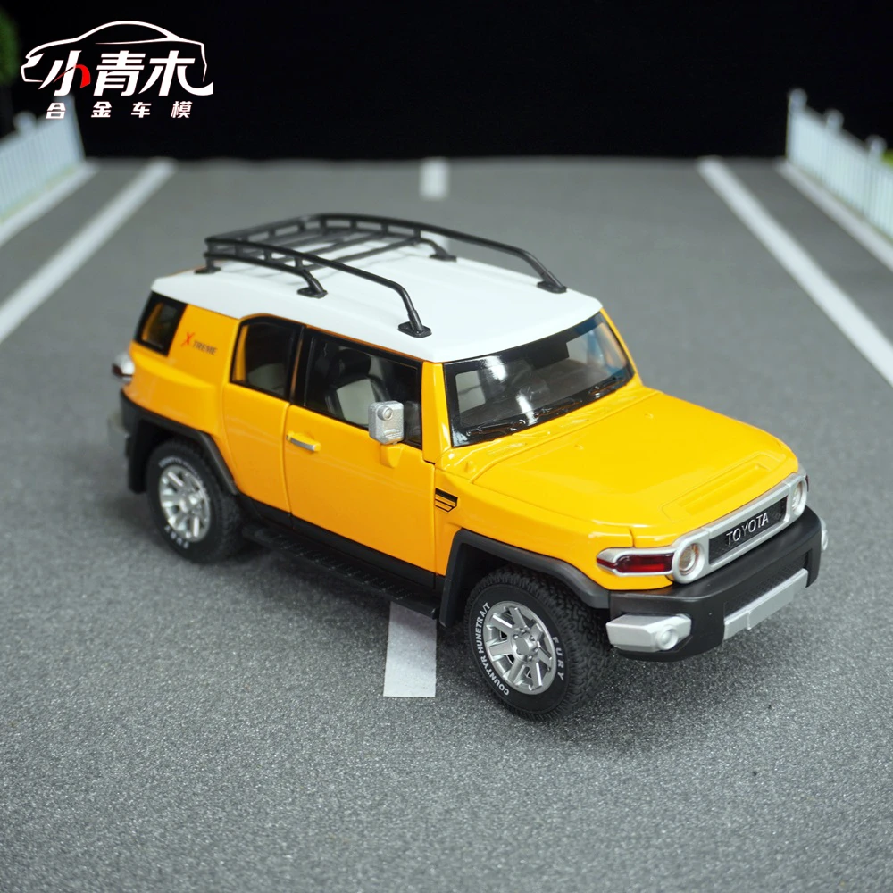 【丰田-FJ酷路泽】1:24越野车仿真合金汽车模型玩具摆件