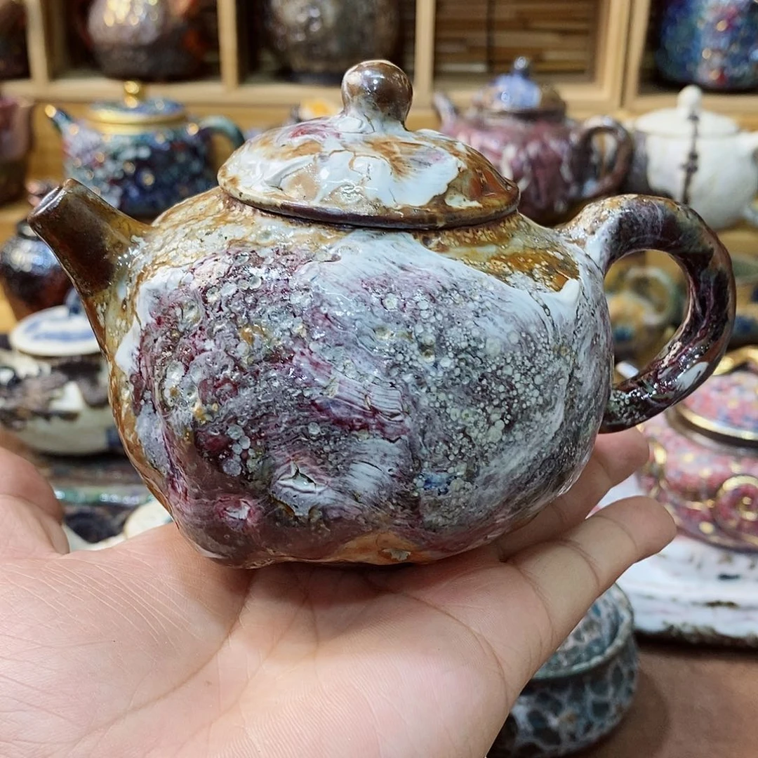 粗陶志野柴烧茶器
