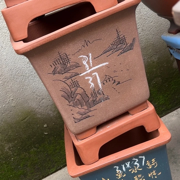 紫砂花盆紫砂花盆