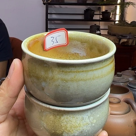 孤***狼戬谷龙窑柴烧茶杯35