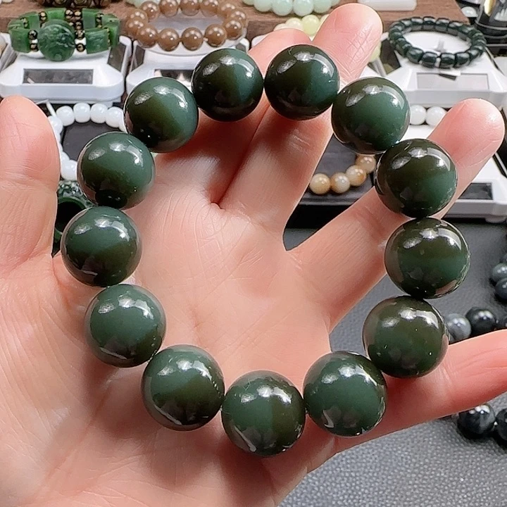 和田玉手串未镶嵌