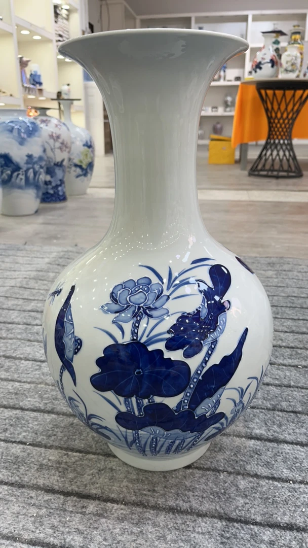 景德镇高温陶瓷摆件花瓶 大号赏瓶