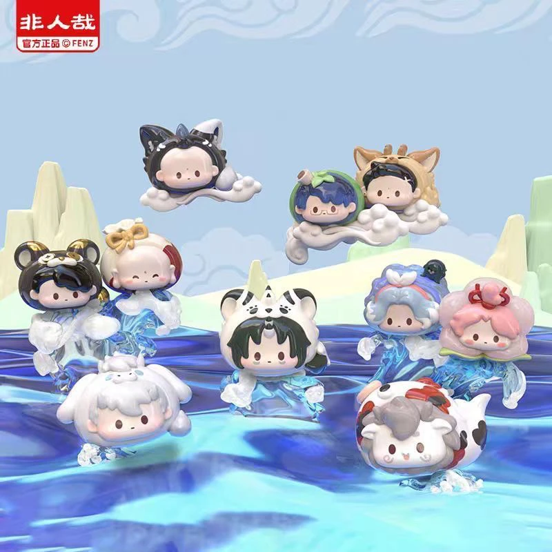 非人哉 正版第二弹趴趴公仔萌粒注入神力系列盲盒动漫周边