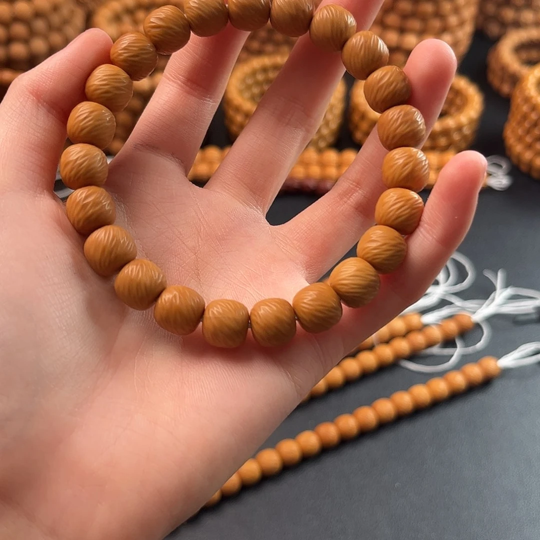 猴头核桃手串全品无暇自然走色半手工拉丝千刃云锦