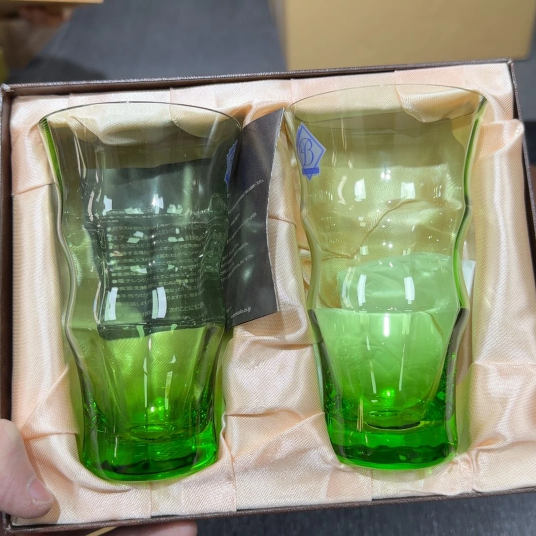 玻璃日本中古工艺品摆件