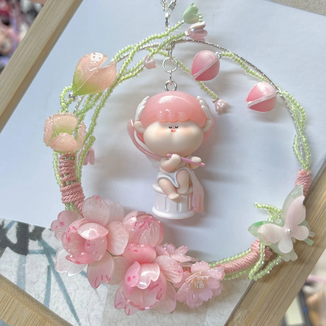 【热缩国风系列】花花水母新款手工Diy材料手机链配件手作网红创意