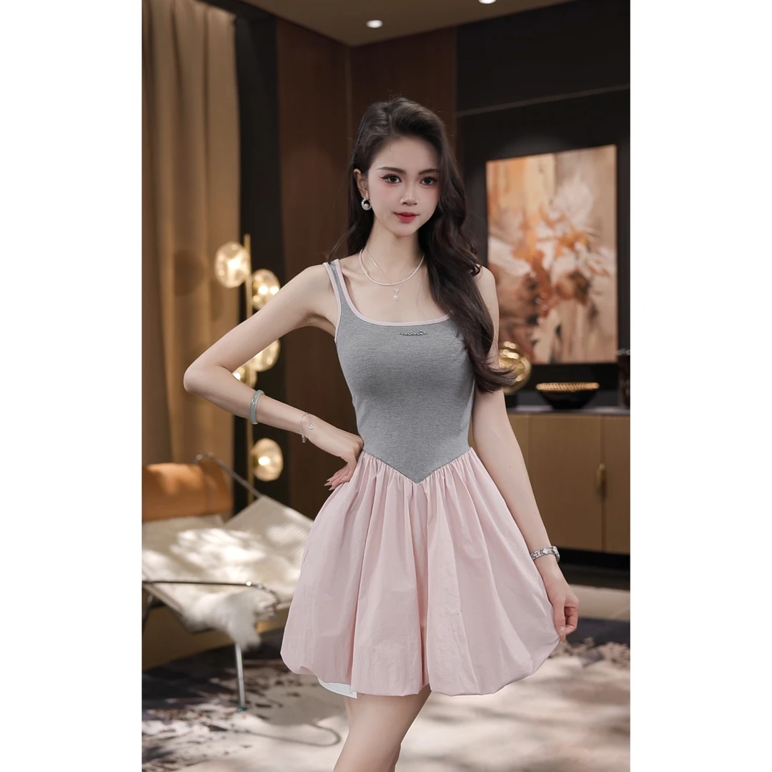 薇宝儿佳佳-【可可布蕾】夏季新款时尚气质温柔风百搭显瘦连衣裙女