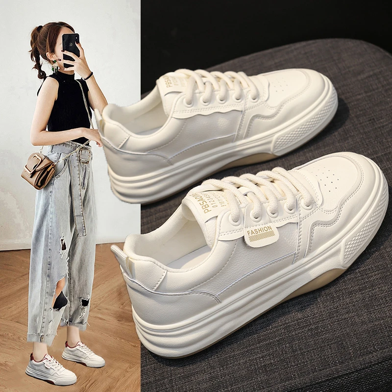 学生情侣休闲板鞋春季网红女鞋鞋子运动鞋百搭