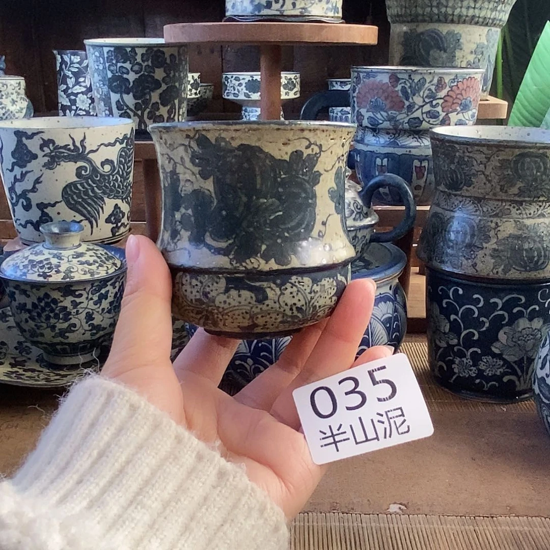 陶手工手绘青花高温陶瓷