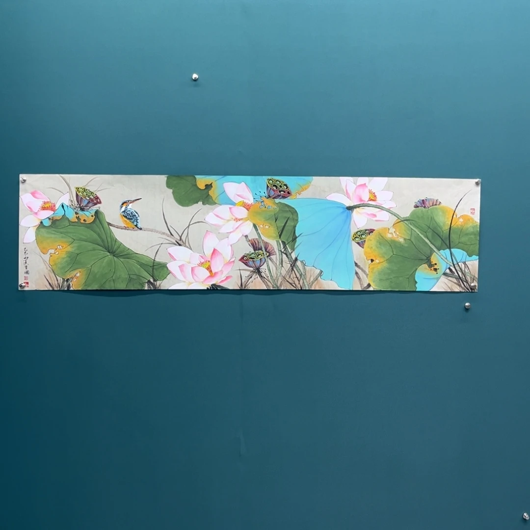 国画艺术家真人手绘